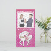 Eenhoorn Magisch Valentijn Feestdagenkaart (Staand voorkant)