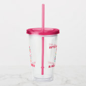 Eenhoorn magische dag gepersonaliseerd acryl drinkbeker (Rechts)