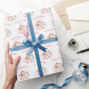 Eenhoorn Magische Dag Verjaardag Cadeaupapier