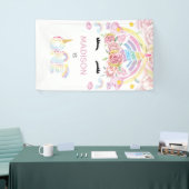 Eenhoorn Magische Eerste Verjaardag Spandoek (Beurs)