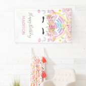 Eenhoorn Magische Gelukkige Verjaardag Spandoek (Insitu)