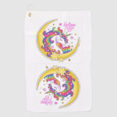 Eenhoorn Magische Golf Handdoek (Voorkant)
