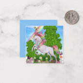 Eenhoorn Magische Notitiekaart Notitiekaartje (Voorkant / Achterkant in situ)