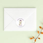 Eenhoorn Magische Valentijnsdag Meisje Classroom Ronde Sticker