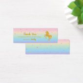 Eenhoorn Magische Verjaardagsfeestje Favor Bag Lab Mini Visitekaartjes (Bureau)