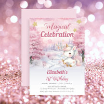 Eenhoorn Magische Viering 1e Verjaardagsfeest