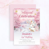 Eenhoorn Magische Viering 3e Verjaardagsfeest Kaart