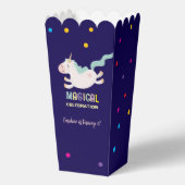 Eenhoorn magische viering verjaardag kinder bedankdoosjes (Voorkant)