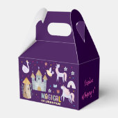 Eenhoorn magische viering verjaardag kinder bedankdoosjes (Achterkant)