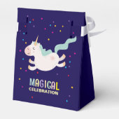 Eenhoorn magische viering verjaardag kinder bedankdoosjes (Achterkant)