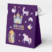 Eenhoorn magische viering verjaardag kinder bedankdoosjes (Achterkant)
