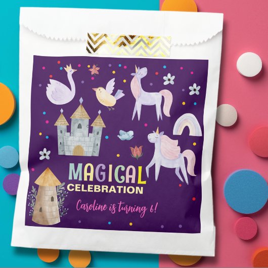 Eenhoorn magische viering verjaardag kinder bedankzakje