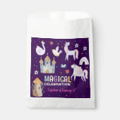 Eenhoorn magische viering verjaardag kinder bedankzakje (Voorkant)