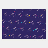 Eenhoorn magische viering verjaardag kinder inpakpapier vel (Voorkant 3)