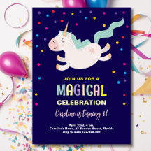 Eenhoorn magische viering verjaardag kinder