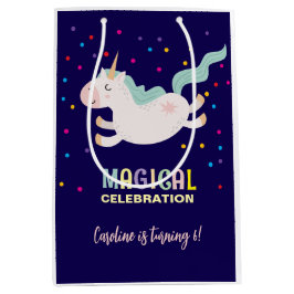 Eenhoorn magische viering verjaardag kinder medium cadeauzakje