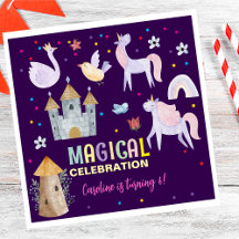 Eenhoorn magische viering verjaardag kinder