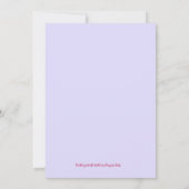 Eenhoorn Magische Waterverf Meisje Eerste Verjaard Kaart (Achterkant)