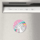 EENHOORN MAGNEET ROZE (Insitu (Vaatwasser))