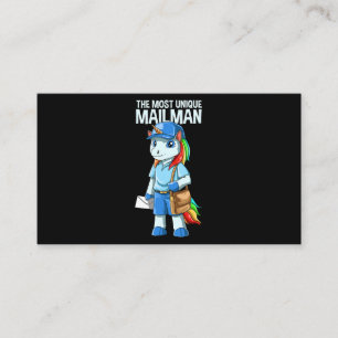 Eenhoorn Mailman leveren Magic Grappig postwerk Visitekaartje