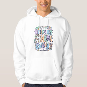 Eenhoorn Mama Energie Kawaii Vector Ontwerp_1 Hoodie
