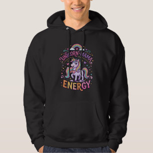 Eenhoorn Mama Energie Kleurrijk Zazzle Ontwerp_1 Hoodie