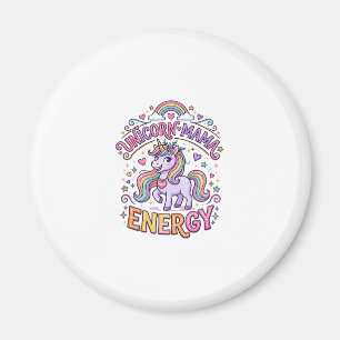 Eenhoorn Mama Energie Kleurrijk Zazzle Ontwerp_1 Magneet