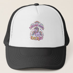 Eenhoorn Mama Energie Kleurrijk Zazzle Ontwerp_1 Trucker Pet