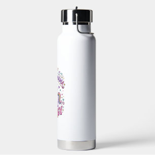 Eenhoorn Mama Energie Kleurrijk Zazzle Ontwerp_1 Waterfles
