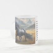 Eenhoorn Matglas Koffiemok (Voorkant links)