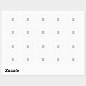 Eenhoorn Mathicorn Modus Charmerende Witte Achterg Hart Sticker (Vel)
