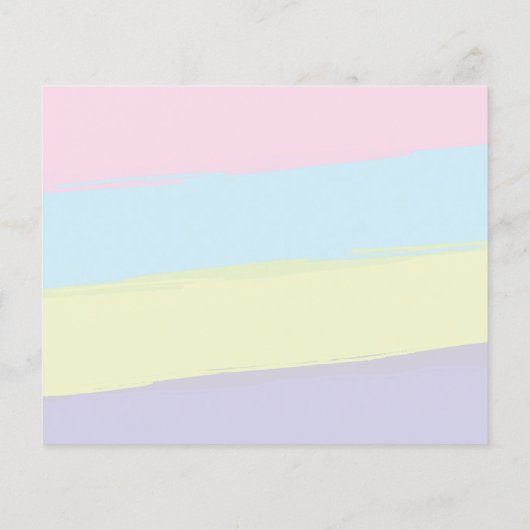 Eenhoorn Meisje Stationery Fill-in Dank u (Achterkant)