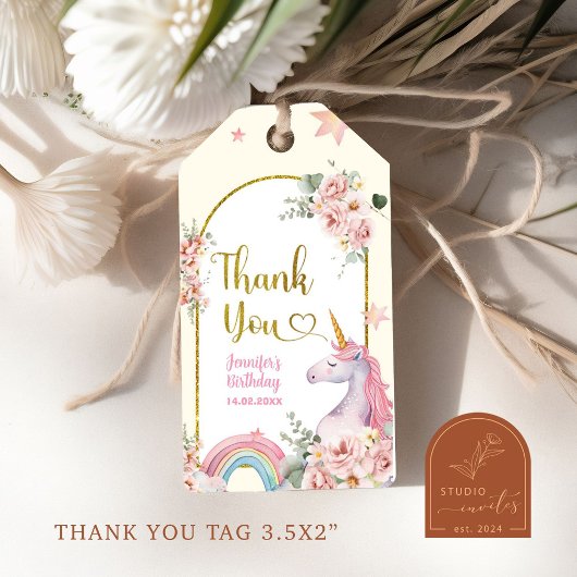 Eenhoorn Meisjes Cadeautags Cadeaulabel
