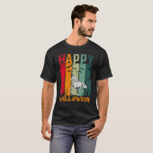 Eenhoorn Meisjes Jongens Retro Stijl Halloween Din T-shirt (Voorkant volledig)