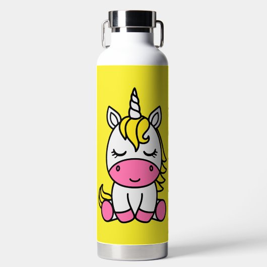 Eenhoorn Meisjes Terug naar School Waterfles (Voorkant)