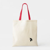 Eenhoorn met hamburger en drink tote bag (Achterkant)