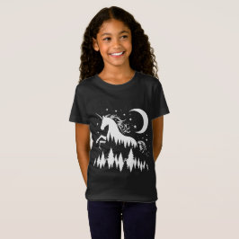 Eenhoorn Met Maan En Sterren T-shirt