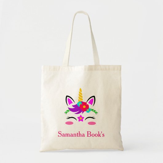 Eenhoorn met Pony Tote Bag (Voorkant)