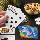 Eenhoorn met Regenboog Pokerkaarten (Insitu)