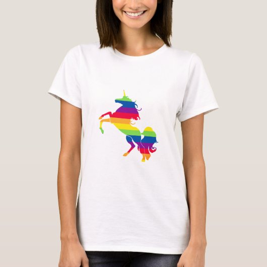 Eenhoorn met trots t-shirt (Voorkant)