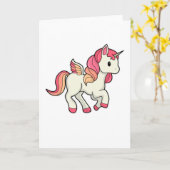 Eenhoorn met Vleugels Kaart (Gele Bloem)