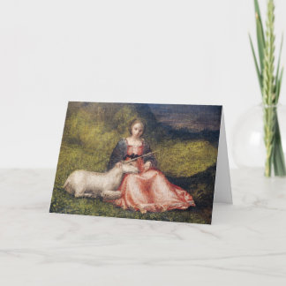 EENHOORN MET VROUWEN GIORGIONE WENSKAART KAART
