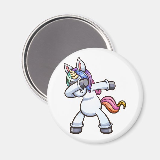 eenhoorn met zonnebril op magneet (Voorkant / Achterkant)