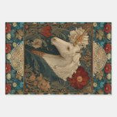  Eenhoorn Middeleeuwse Boho Art Nouveau Inpakpapier Vel (Voorkant 3)