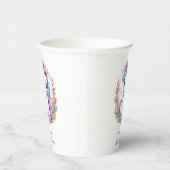 Eenhoorn minimalistisch Baby shower positief Papieren Bekers (Rechts)