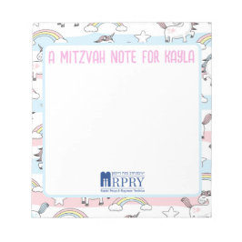 Eenhoorn Mitzvah Note Pad Notitieblok