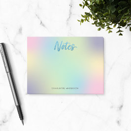 Eenhoorn Mix Patroon Faux Blauw Glitter Post-it® Notes