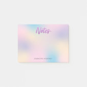 Eenhoorn Mix Pattern Faux Paarse Glitter Post-it® Notes (Voorkant)