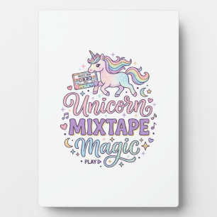 Eenhoorn Mixtape Magie Lieve Sticker en Shirt D Fotoplaat