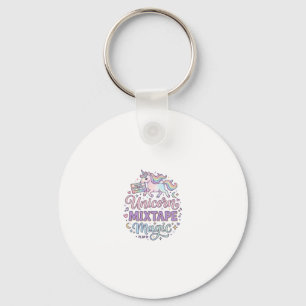 Eenhoorn Mixtape Magie Schattige Sticker en Shirt  Sleutelhanger